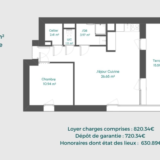  Annonces OULLINS : Appartement | FEYZIN (69320) | 49 m2 | 820 € 