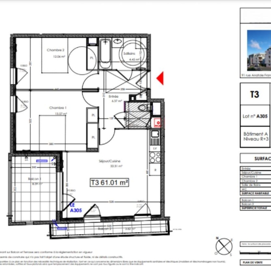  Annonces OULLINS : Appartement | SAINT-PRIEST (69800) | 61 m2 | 295 900 € 